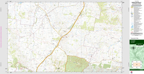 Kyeamba 8427-3S Topographic Map 1:25k