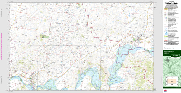Wantabadgery 8427-4N Topographic Map 1:25k