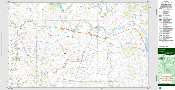 Coreinbob 8427-4S Topographic Map 1:25k