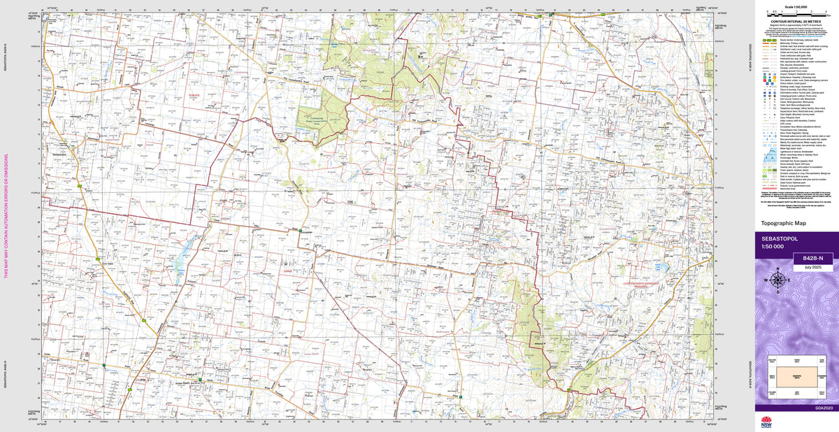Sebastopol 8428-N Topographic Map 1:50k | Mapworld
