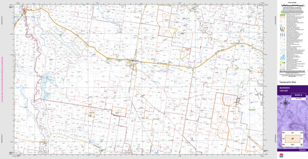 Marsden 8430-S Topographic Map 1:50k