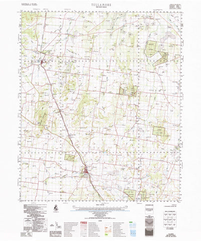 8432 Tullamore 1:100k Topographic Map