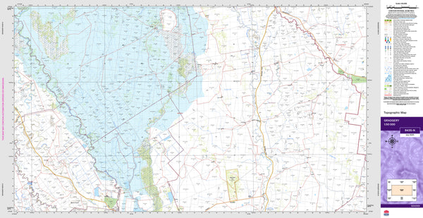 Gradgery 8435-N Topographic Map 1:50k