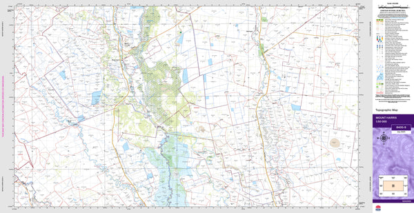 Mount Harris 8435-S Topographic Map 1:50k