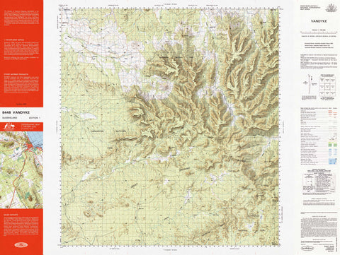 8448 Vandyke 1:100k Topographic Map