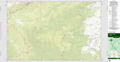 Chimneys Ridge 8524-1N Topographic Map 1:25k