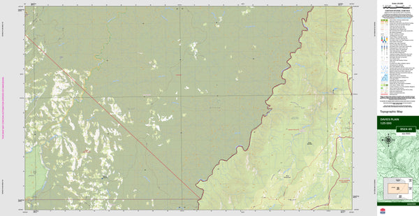 Davies Plain 8524-4S Topographic Map 1:25k