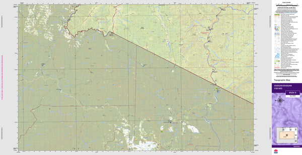 Suggan Buggan 8524-S Topographic Map 1:50k