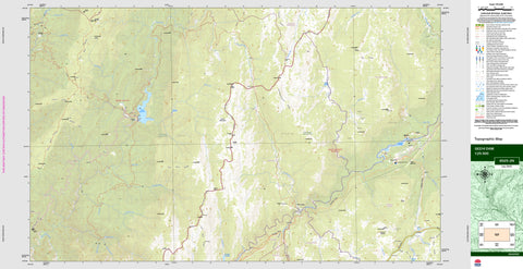 Geehi Dam 8525-2N Topographic Map 1:25k
