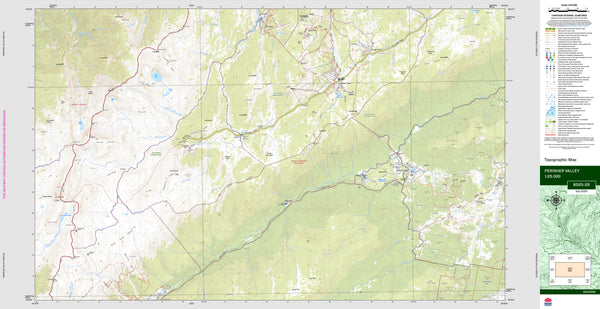 Perisher Valley 8525-2S Topographic Map 1:25k