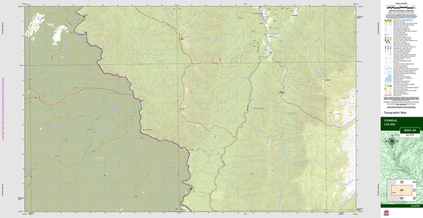 Youngal 8525-3S Topographic Map 1:25k