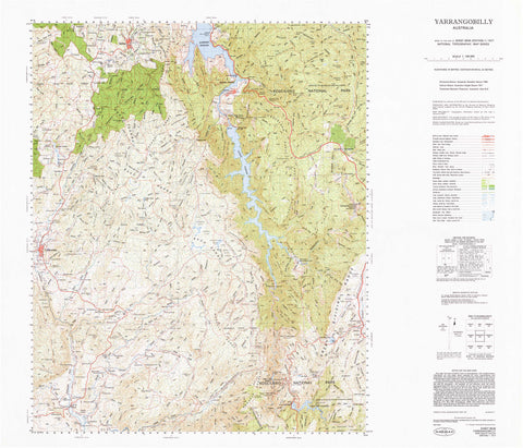 8526 Yarrangobilly 1:100k Topographic Map