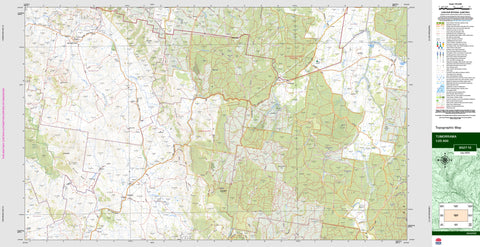 Tumorrama 8527-1S Topographic Map 1:25k