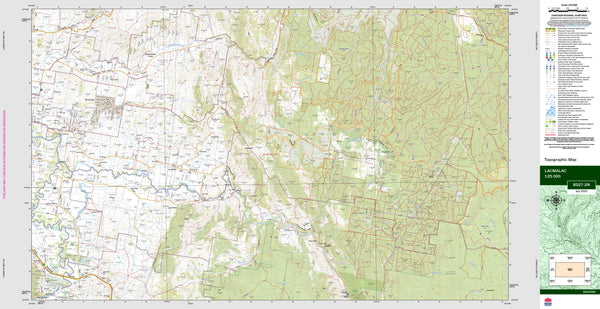 Lacmalac 8527-2N Topographic Map 1:25k