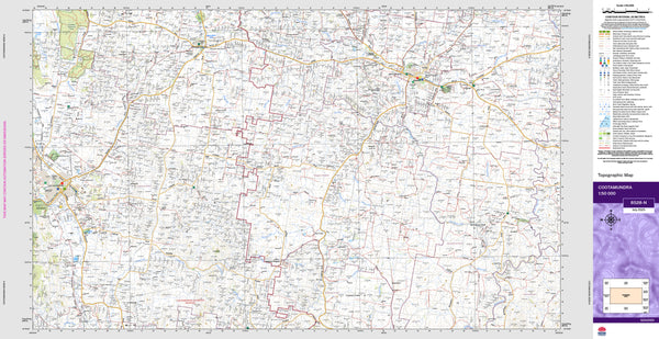 Cootamundra 8528-N Topographic Map 1:50k