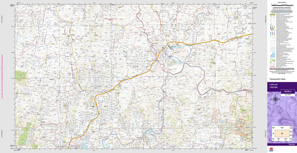 Coolac 8528-S Topographic Map 1:50k
