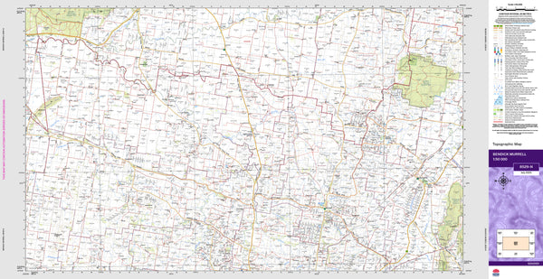 Bendick Murrell 8529-N Topographic Map 1:50k