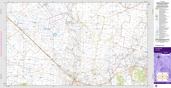 Narromine 8533-N Topographic Map 1:50k