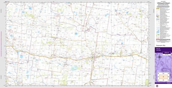 Collie 8534-N Topographic Map 1:50k