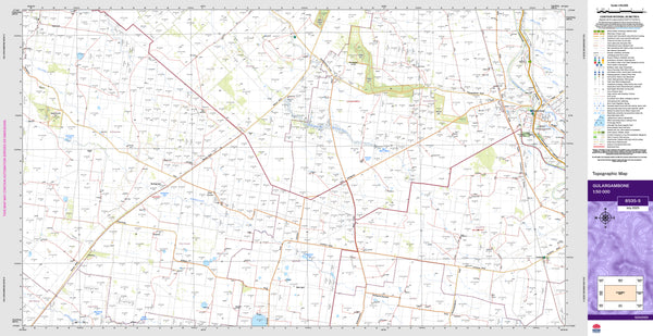 Gulargambone 8535-S Topographic Map 1:50k