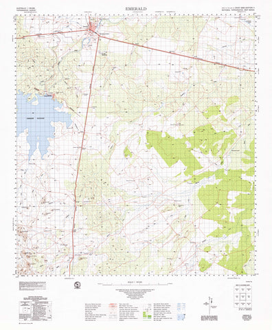 8550 Emerald 1:100k Topographic Map