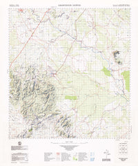 8553 Grosvenor Downs 1:100k Topographic Map