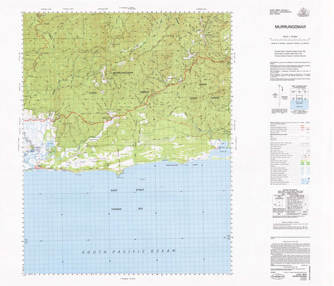 8622 Murrungowar 1:100k Topographic Map