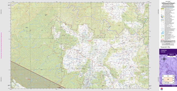 Tombong 8624-S Topographic Map 1:50k