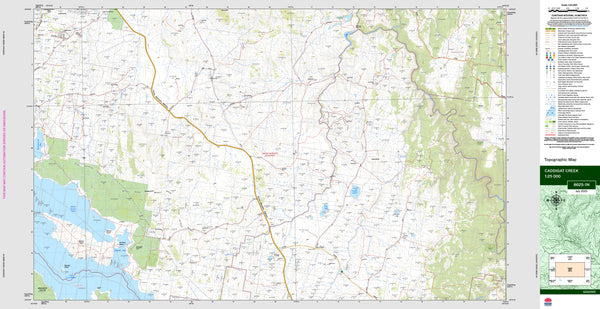 Caddigat Creek 8625-1N Topographic Map 1:25k