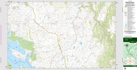 Caddigat Creek 8625-1N Topographic Map 1:25k