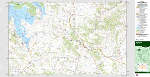 Wambrook 8625-1S Topographic Map 1:25k