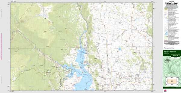 Kalkite Mountain 8625-3N Topographic Map 1:25k