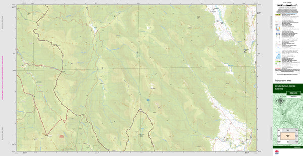 Rendezvous Creek 8626-1S Topographic Map 1:25k