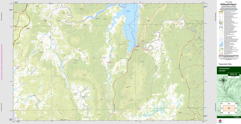 Tantangara 8626-3N Topographic Map 1:25k