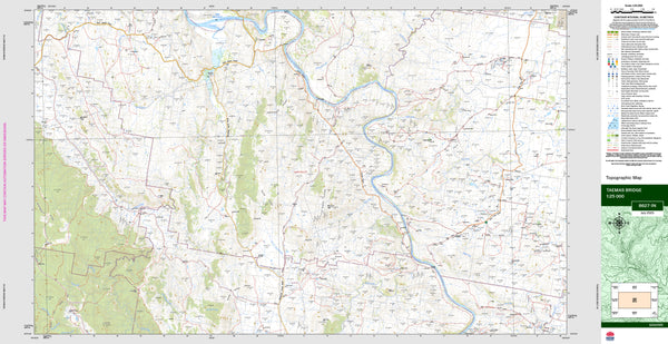 Taemas Bridge 8627-1N Topographic Map 1:25k