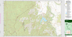 Cotter Dam 8627-2N Topographic Map 1:25k