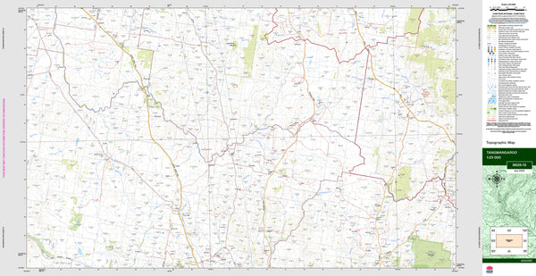 Tangmangaroo 8628-1S Topographic Map 1:25k