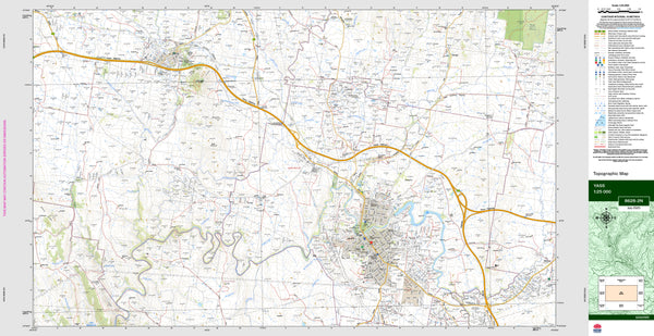 Yass 8628-2N Topographic Map 1:25k