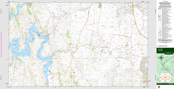 Warroo 8628-2S Topographic Map 1:25k