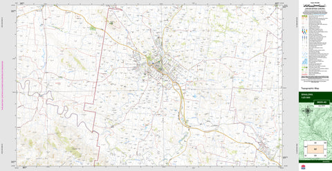 Binalong 8628-4S Topographic Map 1:25k