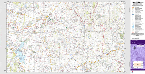 Canowindra 8630-N Topographic Map 1:50k