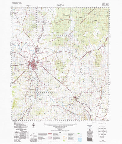 8633 Dubbo 1:100k Topographic Map