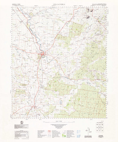 8634 Gilgandra 1:100k Topographic Map