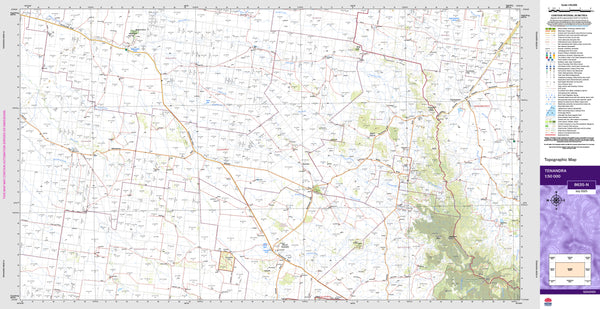 Tenandra 8635-N Topographic Map 1:50k