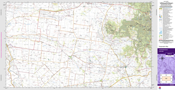 Tooraweenah 8635-S Topographic Map 1:50k