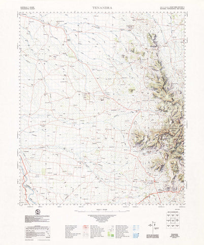 8635 Tenandra 1:100k Topographic Map