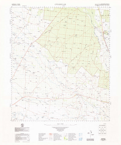 8636 Gwabegar 1:100k Topographic Map