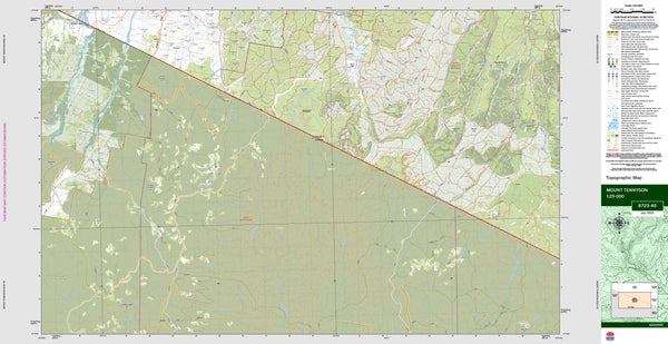 Mount Tennyson 8723-4S Topographic Map 1:25k