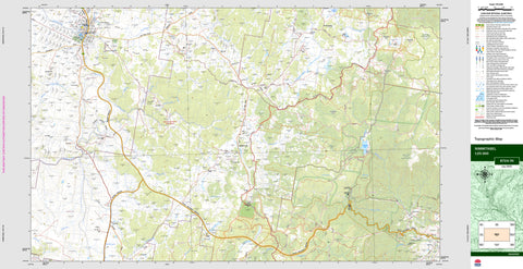 Nimmitabel 8724-1N Topographic Map 1:25k