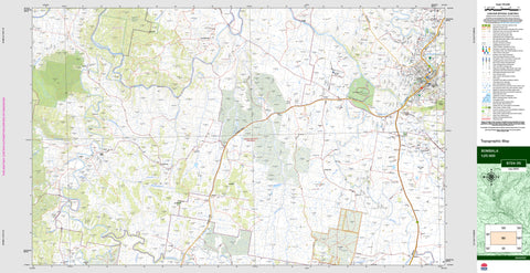 Bombala 8724-3S Topographic Map 1:25k